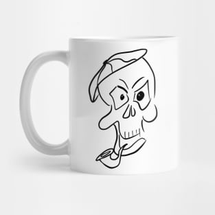 Skull with pipe Mug